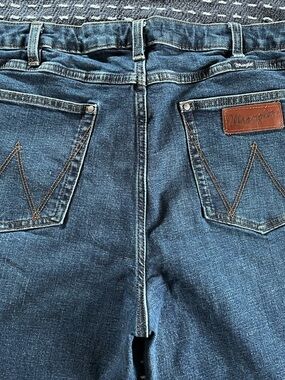 Wrangler Women's Blue Denim Wide Leg Jeans